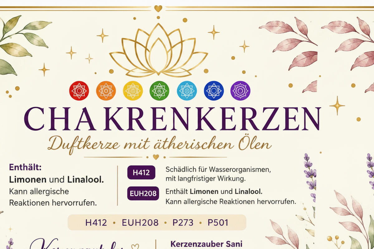 Chakra-Kerzen Set – Duftreise durch die 7 Chakren