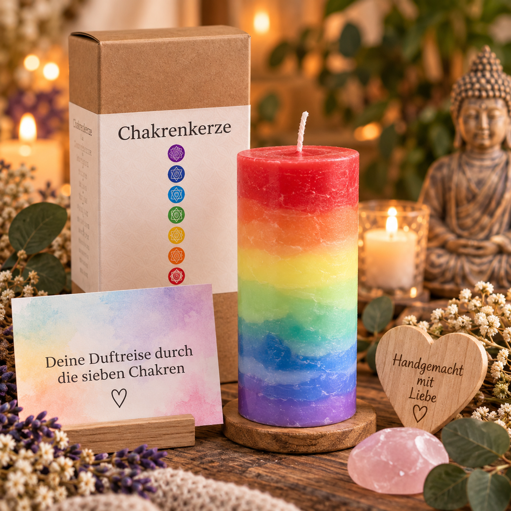Chakrenkerze – Duftreise durch die 7 Chakren